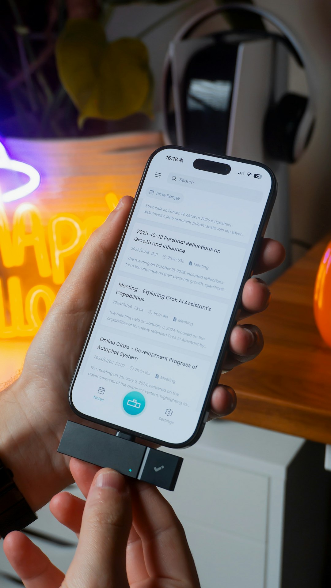 This Halloween I photographed the HiDock P1 and P1 Mini in my home office desk setup. I wanted to capture that cozy work-from-home vibe mixed with a subtle Halloween atmosphere — clean, warm tones with a bit of festive mood. Both devices are compact AI note-taking tools designed for modern workspaces, and I thought it’d be fun to show how they fit naturally into a seasonal setup. All photos were shot and edited by me, Matúš Gocman (matgocman). Feel free to use these shots for your creative or editorial projects — especially if you’re into tech, workspace design, or seasonal desk inspiration.